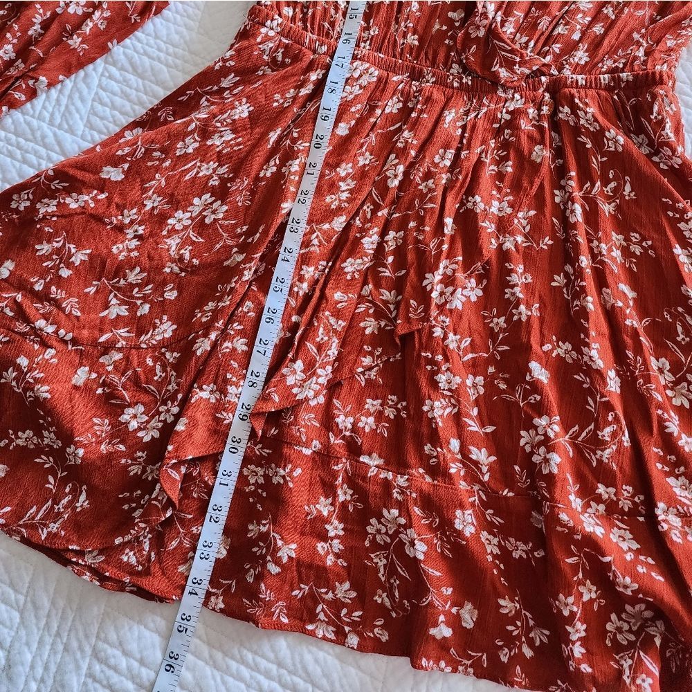 Entro Red Floral Mini Dress - Picture 10 of 13